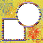 12x12 large format printable new years scrapbook papers celebrate fireworks party computer scrapbooking