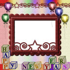 happy new year balloons new years celebrations scrapbook papers