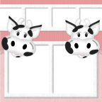 moo cow frames for the child hood photography