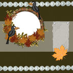 Best Autumn Fall themed digital scrapbooking paper.