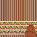 pumpkins stacked with borders striped thanksgiving