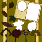 Fall Leaves Themed Digital Scrapebook Easy Templates