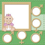 little ladies and little mans twin frames