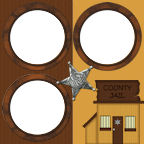 county jail cell criminals old west towns & jucges