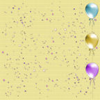 12x12 party balloons confetti for children