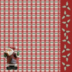 xmas plaids with holy berries bobsledding