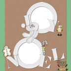 Learn to scrapbook for FREE with warm weather southern christmas paper downloadable template papers