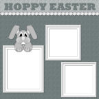 Happy Easter with the Bunny themed scrapbooking downloads.