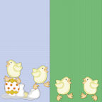 12x chicken little here comes peter cottontail springtime rabbits