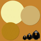 crow family with circles