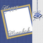 12 x 12 holiday Jewish Hanukkah papers for downloading