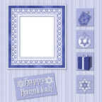 Large Format 12x12 Jewish Holiday Hanukkah paper downloads