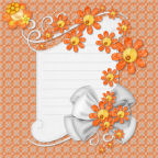 12x12floral orange Heritage Scrapbooking downloads