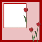 red tulip themed memorial scrapbook layouts to download