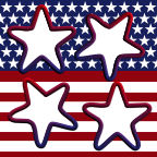 12x stars and stripes usa patriotic red white themed scrapbook papers