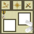 12x printable military scrapbook papers to download templates