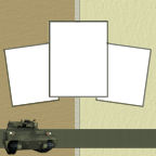 12x tank printable military scrapbook papers photo books war shoot out
