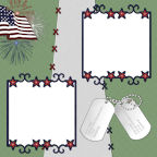 Simple Patriotic Military style computer scrapbooking papers