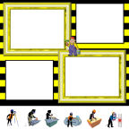 printable construction or handyman scrapbook papers for computer scrapping welding surverys brick layers and painters