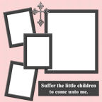 Easy Quick Build Holiday Religious themed christian scrapbook paper downloadables.