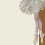 12 x 12 ballet slippered ballet costume pastel pinks