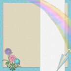 Large Format Spring Seasonal Floral Scrapbook Template designs for downloading