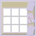 12x12 framed digital floral spring printable scrapbook papers to download