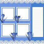 12x printable digital scrapbook templates wedding or spring themed