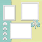 Four Leaf Clover St Patrick's Day Holiday Scrapbook Quick Build Papers