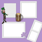 Learn to Scrapbook with Easy St Patrick's Day leprechaun downloadables