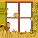 12x12 large format thanksgiving scrapbook papers templates