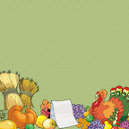 Thanksgiving Day Holiday Digital Scrapbooking Paper Downloadables