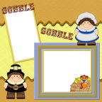 Thanksgiving Day Easy Scrapbooking Paper Downloadables