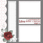 red roses touch of color printable scrapbook papers templates
