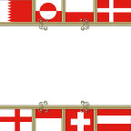 12x12 inch format general travel flags scrapbook papers in red and white