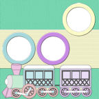 12x trains printable travel scrapbook paper backgrounds and templates