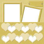 golden framed special occassions valentine