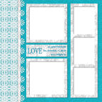 12 x 12 wedding scrapbook digital accessories templates