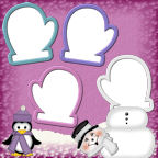 Pastel colors in Beautiful winter themed computer scrapbooking paper downloadables.