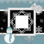 Penquins, mittens and snow on the best winter themed 12x12 8x8 digital scrapbooking papers.
