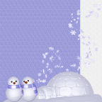 square form igloo and snowen winter scrapbook papers winter scrapbooking