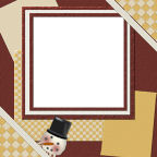 12x12 peeking snowman-in tiered stacked designs 